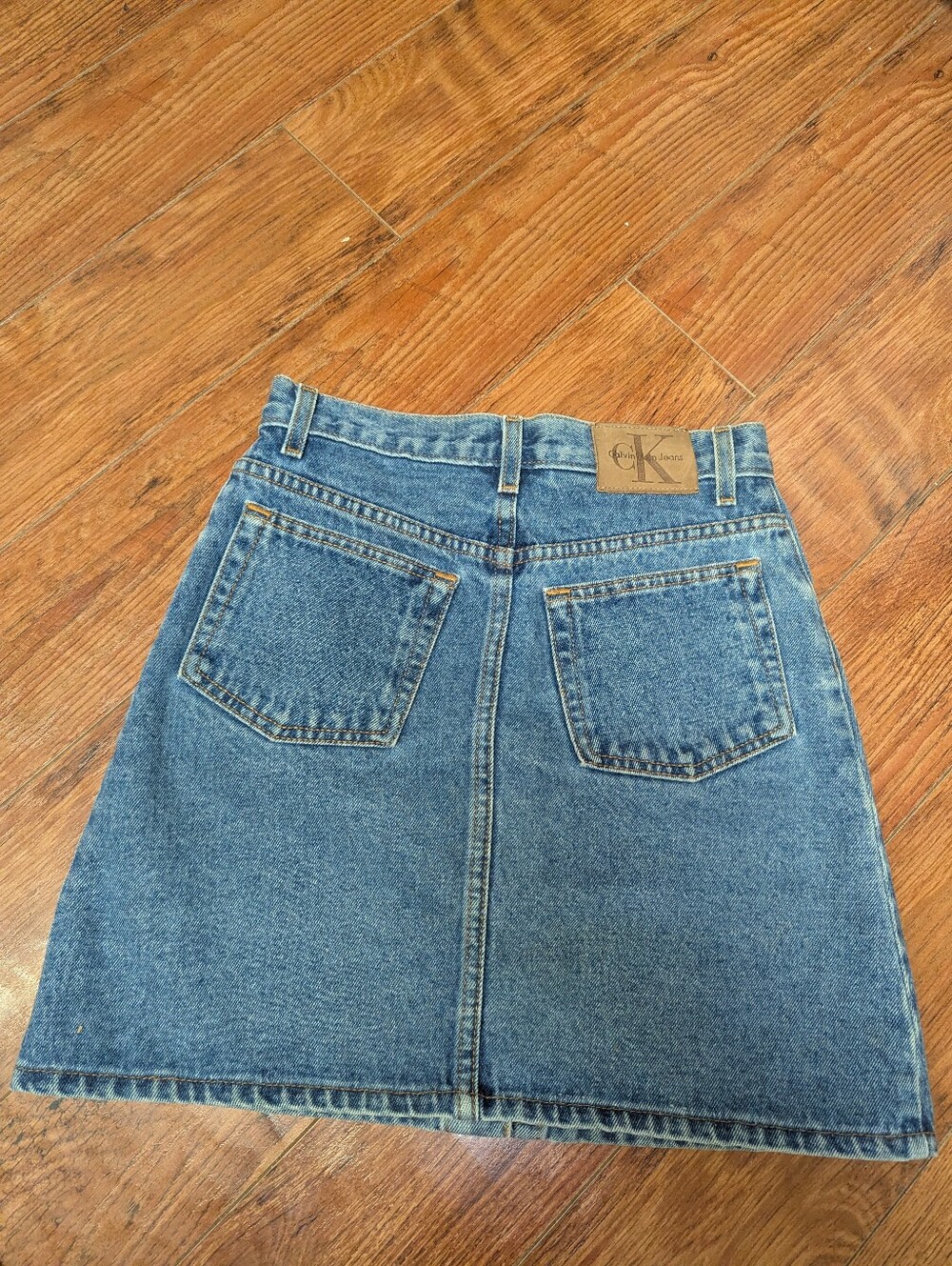 Vintage 90s Calvin Klein Denim Skirt - Picture 5 of 7